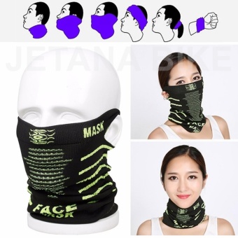 FACE MASK หน้ากากมอเตอร์ไซค์ จักรยาน หน้ากาก กันแดด กันฝุ่นละออง99.7% เนื้อผ้าบางเบา เกี่ยวหู (Free size) สีดำเขียว FACE MASK หน้ากากมอเตอร์ไซค์ จักรยาน หน้ากาก กันแดด กันฝุ่นละออง99.7% เนื้อผ้าบางเบา เกี่ยวหู (Free size) สีดำเขียว