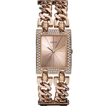 ประเทศไทย Guess Ladies Watch Rose Gold Stainless Steel Strap W0072L3(Black)