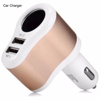 HOCO ช่องเสียบที่ชาร์จแบตในรถยนต์ USB 2 Port 3.1Aและช่องจุดบุหรี่ในรถยนต์ 1 ช่อง รุ่น UC206 HOCO ช่องเสียบที่ชาร์จแบตในรถยนต์ USB 2 Port 3.1Aและช่องจุดบุหรี่ในรถยนต์ 1 ช่อง รุ่น UC206