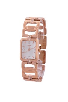 ราคา Julius นาฬิกาข้อมือสุภาพสตรี สีชมพูทอง สายสแตนเลส รุ่น JA-650