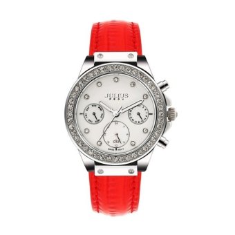 ราคา Julius นาฬิกาข้อมือผู้หญิง สีแดง สายหนัง รุ่น JA-815