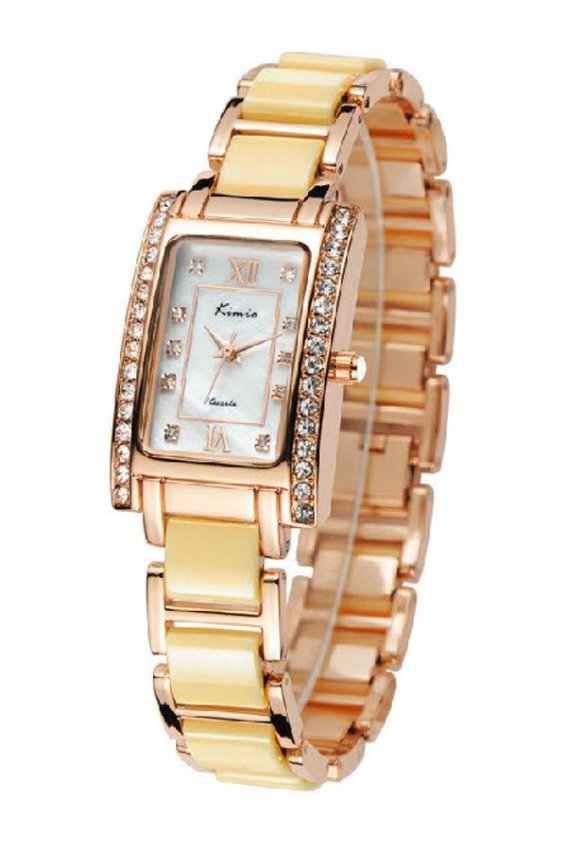 Kimio นาฬิกาข้อมือสุภาพสตรี Gold สาย Alloy รุ่น KW510