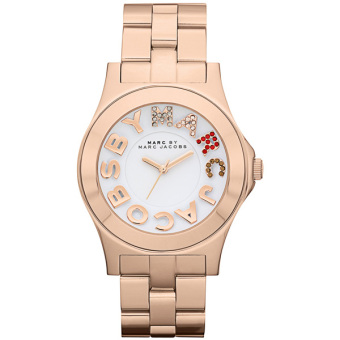ประเทศไทย Marc-Jacobs Rivera Rose Gold Watch MBM3138