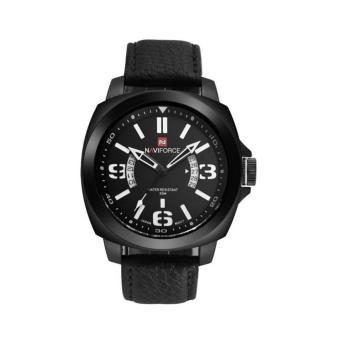 2561 NAVIFORCE WATCH นาฬิกาข้อมือผู้ชาย เครื่องญี่ปุ่น กันน้ำ100% สายหนังสีดำ รุ่น NF9062BB
