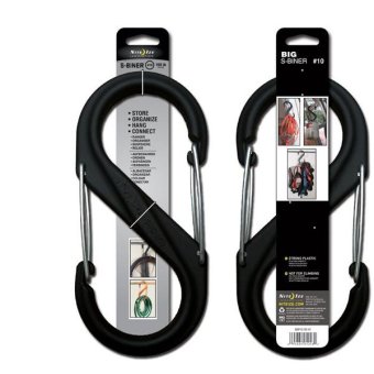 Nite Ize S-Biner Plastic Size 10 - (Black/Black Gate) Nite Ize S-Biner Plastic Size 10 - (Black/Black Gate)