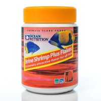 Ocean Nutrition Brine Shrimp Plus Flakes อาหารปลาทะเล ชนิดแผ่น สูตรเนื้อกุ้ง เร่งโต 34g. กระป๋องเล็ก