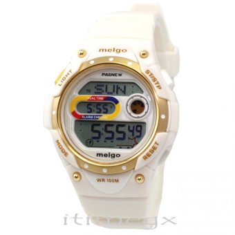 ราคา PASNEW MELGO นาฬิกาข้อมือผู้หญิง สีขาว สายเรซิน รุ่น PMG2001D-N9