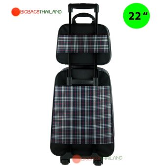 Polo กระเป๋าเดินทาง ล้อลาก 22/12 นิ้ว เซ็ตคู่ รุ่น Scotch TK1001EF (Blue)