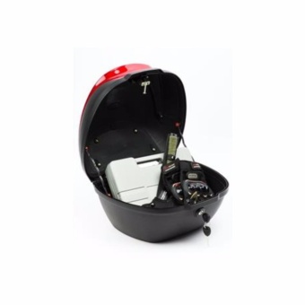 กล่องเก็บของท้ายรถมอเตอร์ไซค์ : สีดำ กล่องเก็บของท้ายรถมอเตอร์ไซค์ : สีดำ