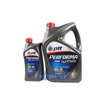PTT น้ำมันเครื่อง PERFORMA SEMI SYNTHETIC SEA 10W-30 4ลิตร (ฟรี1ลิตร) PTT น้ำมันเครื่อง PERFORMA SEMI SYNTHETIC SEA 10W-30 4ลิตร (ฟรี1ลิตร)