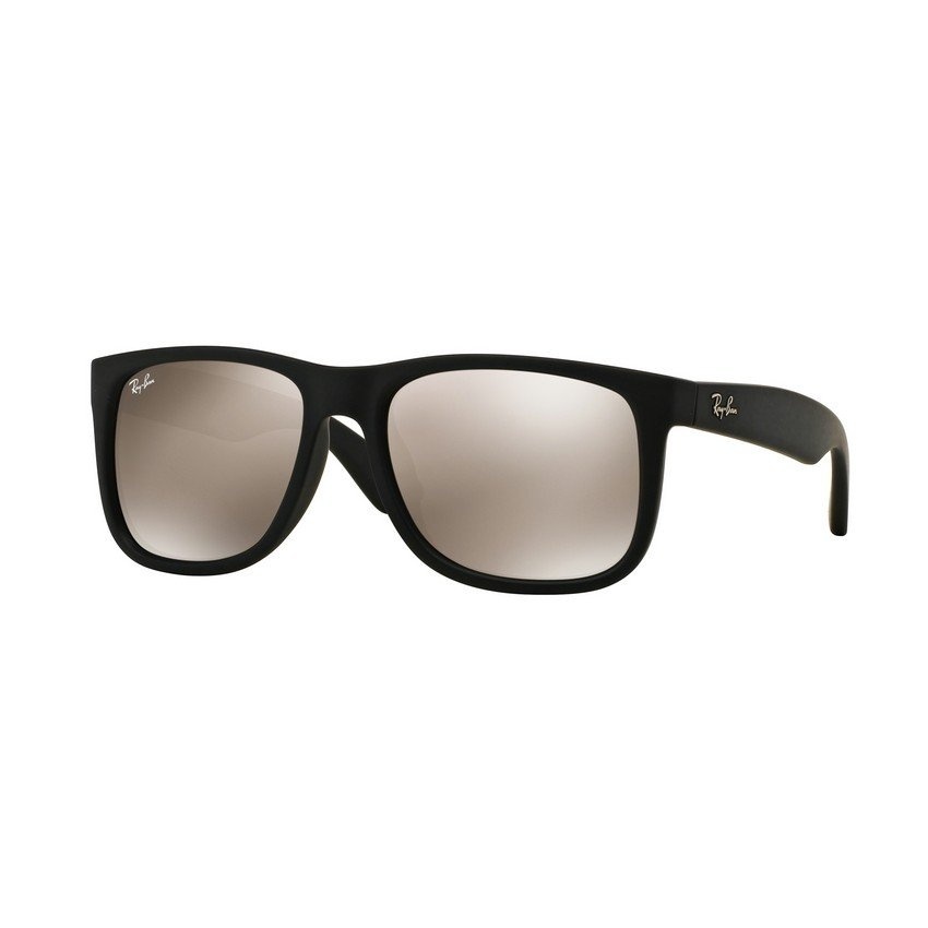 Ray-Ban แว่นกันแดด รุ่น Justin RB4165F - Rubber Black (622/5A) Size 58 Light Brown Mirror Gold