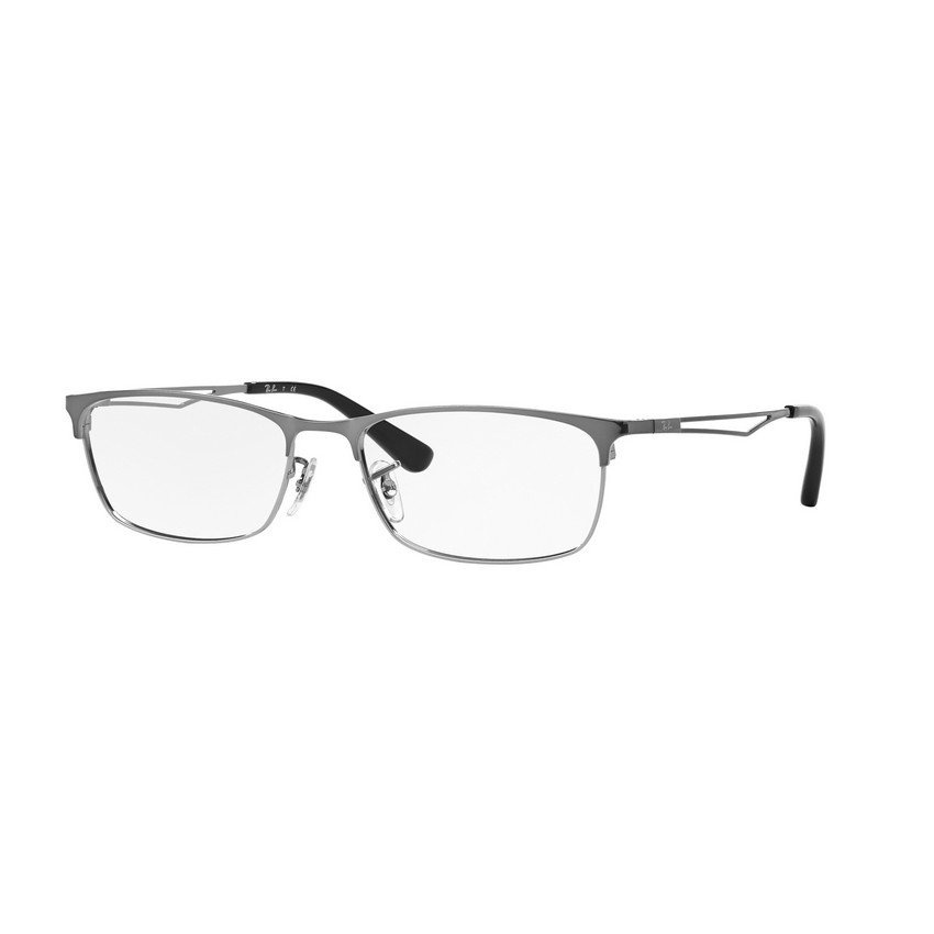 Ray-Ban แว่นสายตา รุ่น - RX6314D - Shiny Silver (1172) Size 55 Demo Lens