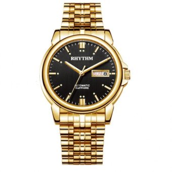 ซื้อ/ขาย RHYTHM นาฬิกาข้อมือ Automatic รุ่น A1110S06 - Gold - Black