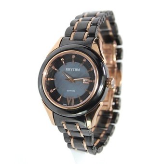 ราคา RHYTHM (รึทึ่ม) นาฬิกาผู้หญิง สายสแตนเลส/เซรามิก รุ่น C1405T06 (Black)