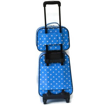 Romar Polo กระเป๋าเดินทาง 16/12 นิ้ว เซ็ทคู่ Code 369-14 B-Dot (Sky Blue)