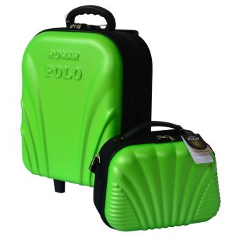 Romar Polo กระเป๋าเดินทางเซ็ทคู่ 16/12 นิ้ว FB Code 3380-1 (Green)