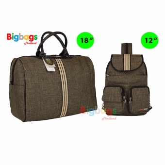 Romar Polo กระเป๋าเดินทาง เซ็ตคู่ 18 นิ้ว/12 นิ้ว รุ่น Twins R212BR (Brown)