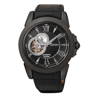 ประเทศไทย Seiko นาฬิกาข้อมือผู้ชาย Analog Display Japanese automatic Black Watch SSA243K1