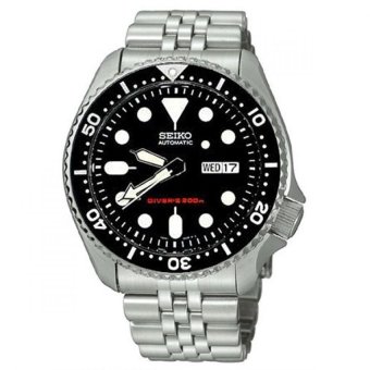 ประเทศไทย Seiko นาฬิกาข้อมือผู้ชาย สีเงิน/ดำ สายสเเตนเลส รุ่น SKX007K2