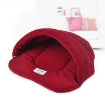 (SIZE:L)New Pet Cat Bed Small Dog Puppy Kennel Sofa Polar F   leeceMaterial Bed Pet Mat Cat House Cat Sleeping Bag Warm Nest HighQuality - intl