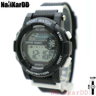 2561 Sport Watch นาฬิกาข้อมือผู้ชาย-ผู้หญิงและเด็ก สายยางดำ ระบบ Digital