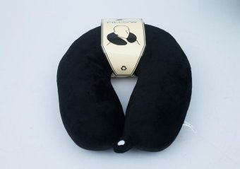 Travel Pillow หมอนรองคอ รุ่น Microbead แบบมีกระดุม (Black) Travel Pillow หมอนรองคอ รุ่น Microbead แบบมีกระดุม (Black)