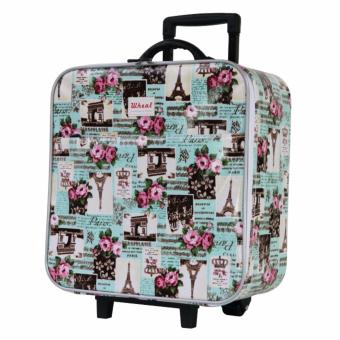 Wheal กระเป๋าเดินทางเซ็ทคู่ 16/12 นิ้ว Code 604906 Rose Eiffel (Green)