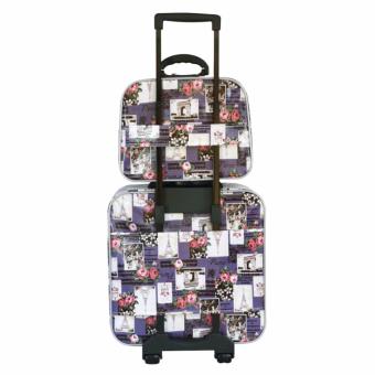 Wheal กระเป๋าเดินทางเซ็ทคู่ 16/12 นิ้ว Code 604907 Rose Eiffel (Purple)