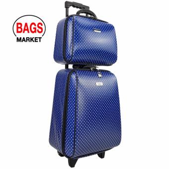 Wheal กระเป๋าเดินทางเซ็ทคู่ 18/14 นิ้ว Code 60018-5 B-Spot (Blue)
