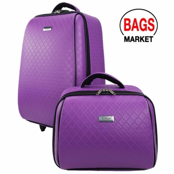 WHEAL กระเป๋าเดินทางเซ็ทคู่ 20/14 นิ้ว ระบบรหัสล๊อค B-Chanel Code F780720-6 (Purple) ลิขสิทธิ์แบรนด์แท้ จากโรงงานผู้ผลิตโดยตรง