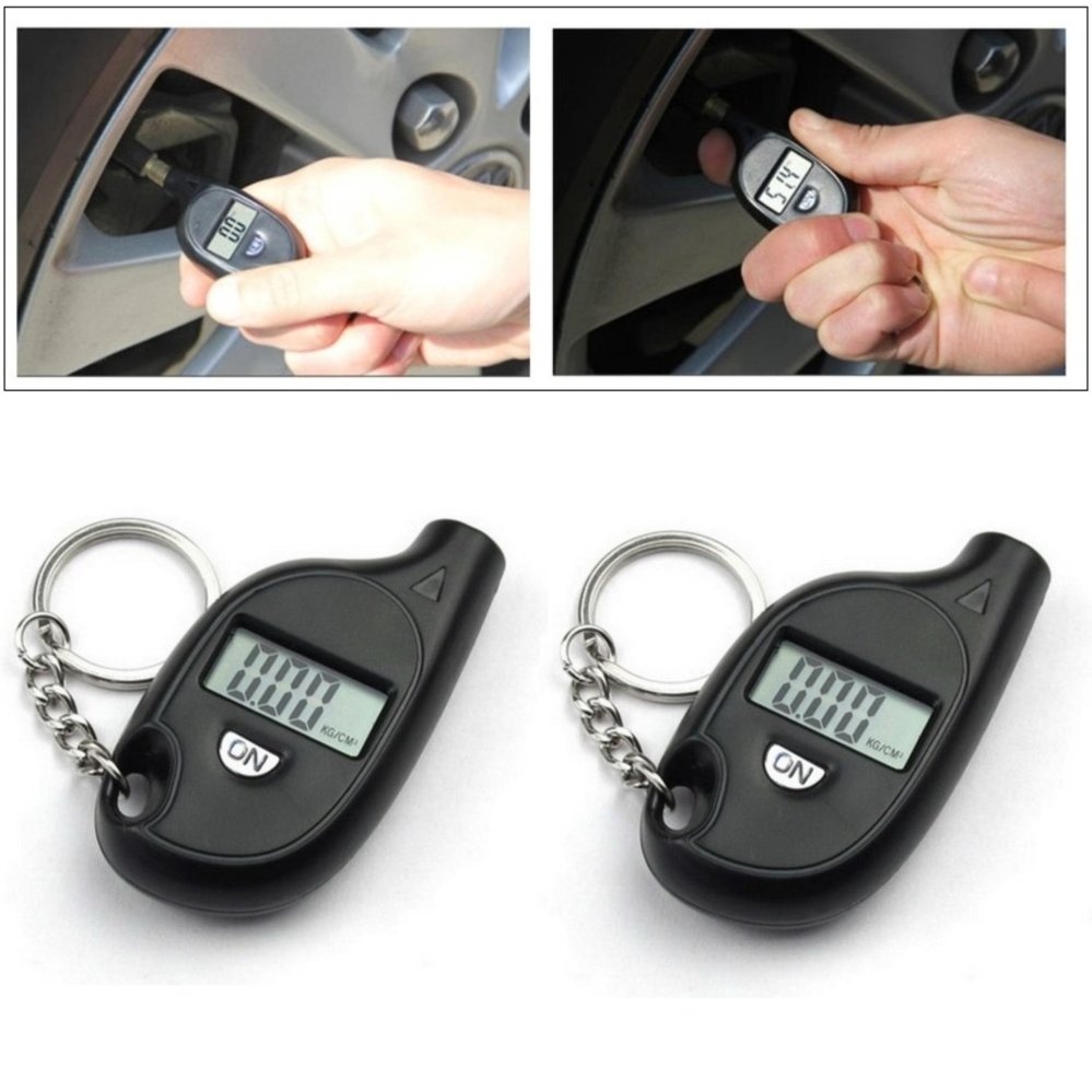 (x 2 ชิ้น) เครื่องวัดลมยาง ดิจิตอล ที่วัดลมยาง ที่เติมลมยางรถยนต์ Tire Gauge Digital Pressure Gaugese TY01