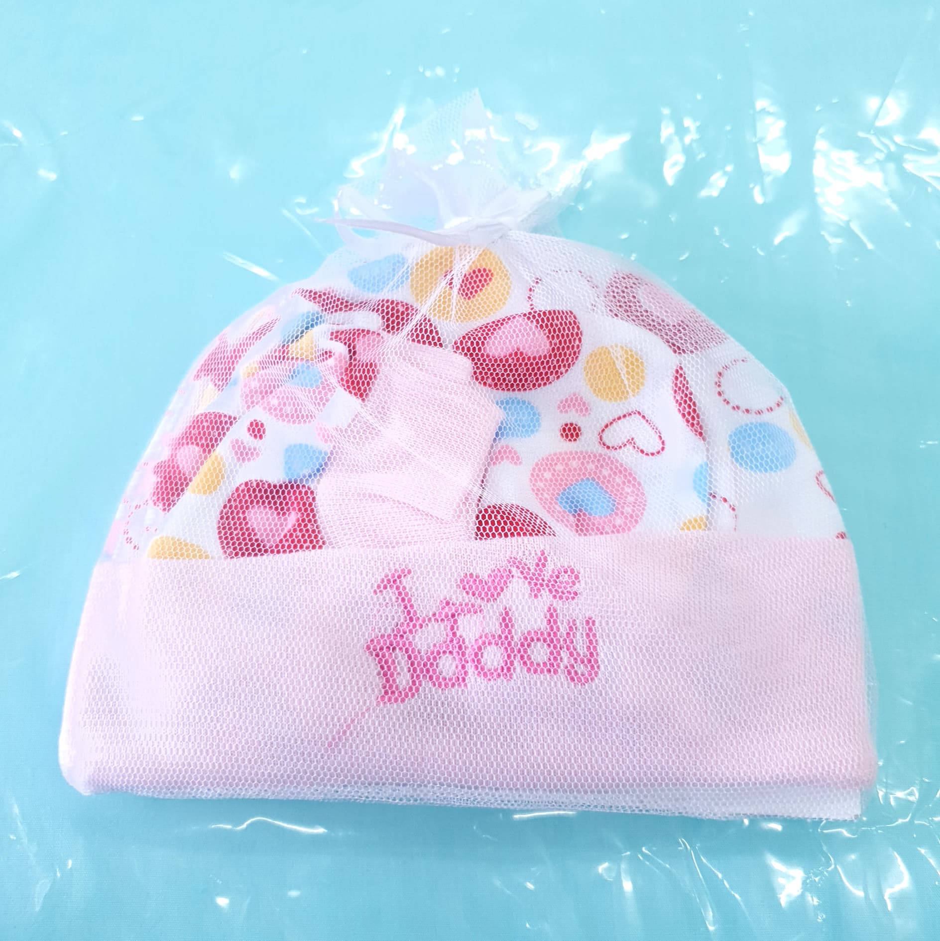 baby heart ชุดหมวก ถุงมือ ถุงเท้า เด็กแรกเกิด 25 บาท เลือกลายได้