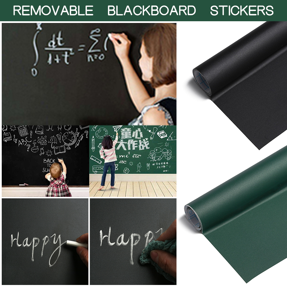 TIANBEI Childen Wallpaper Writing Graffiti PVC Vinyl Wall Decal Blackboard Stickers Draw Decal Chalk Board