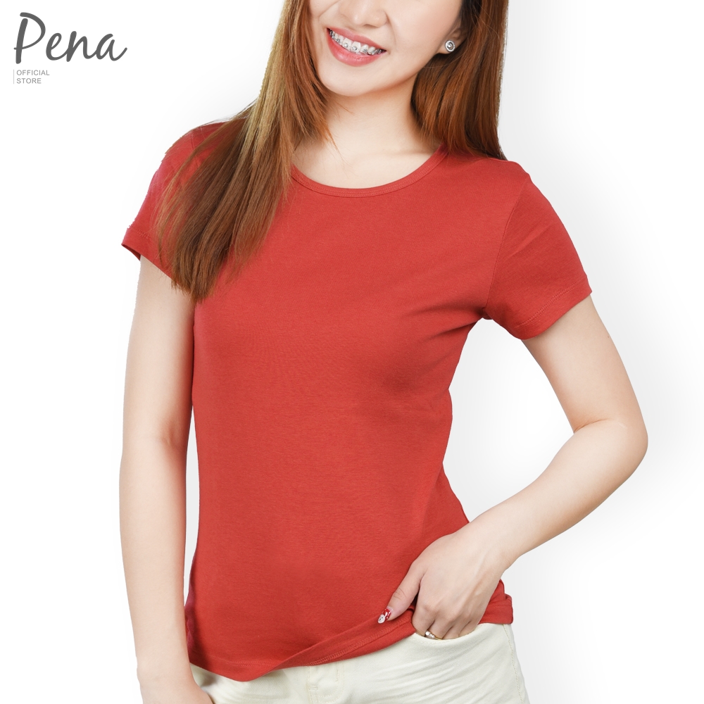 Pena house เสื้อยือคอกลม ผ้าคอตตอน สีพื้น PB0526