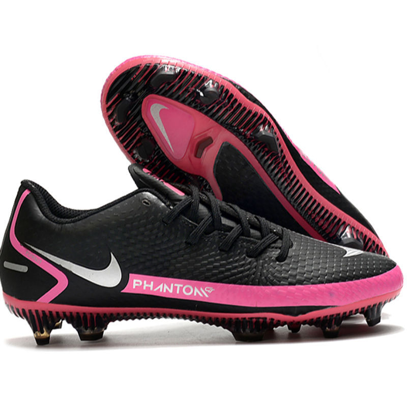 NikeฆาตกรPhantom GTHigh-TopAGความชั่วร้ายมืดCR7เนย์มาร์สำหรับผู้ชายและผู้หญิงFGเล็บรองเท้าฟุตบอลสนามหญ้าเทียมTFของเด็ก