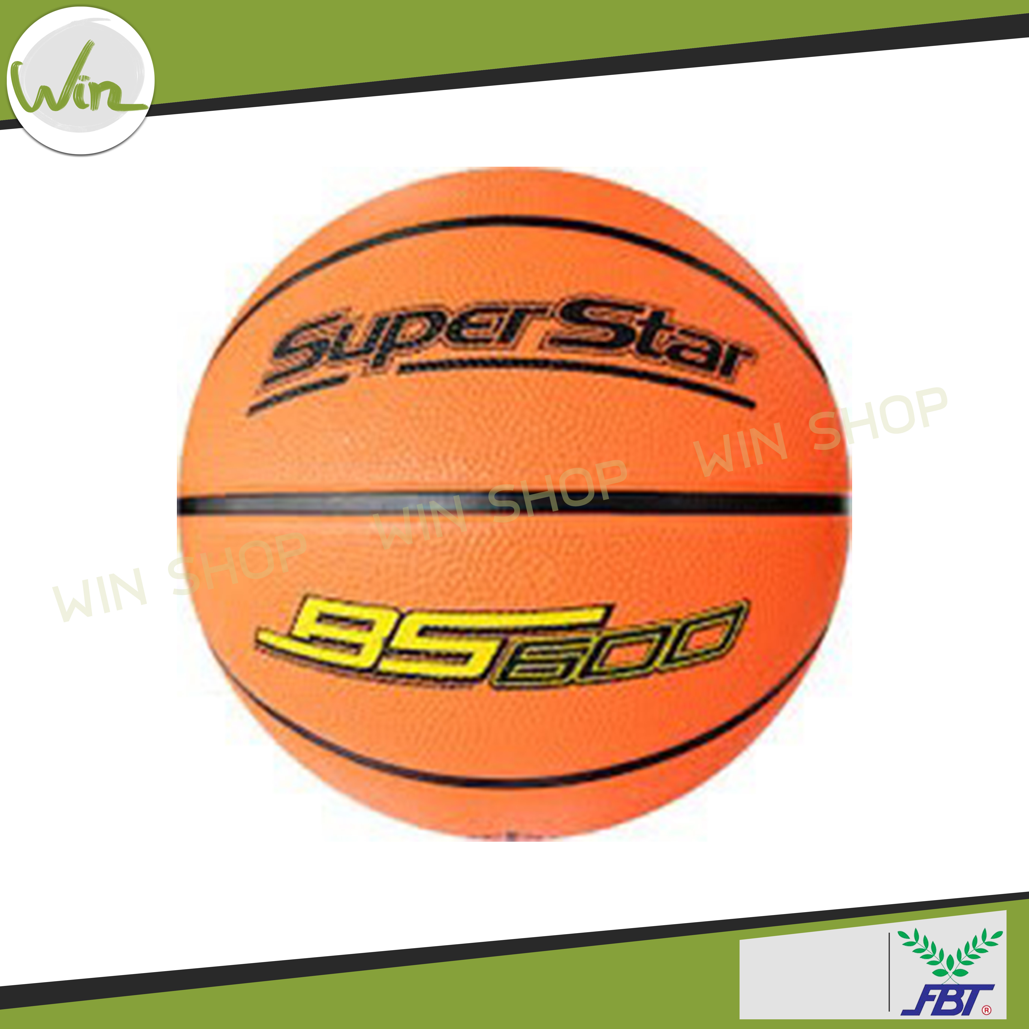 ลูกบาสเกตบอล FBT รุ่น BS600 ลูกบาส Superstar เอฟบีที เบอร์.7 ของแท้ 100% ราคา 259 บาท*ส่งฟรี