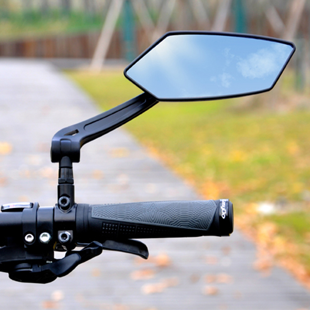 ZZFJT ช่วงกว้าง Reflector ด้านหลังสายตาจักรยานกระจกมองหลัง360องศาด้ามจับจักรยานเสือภูเขากระจก