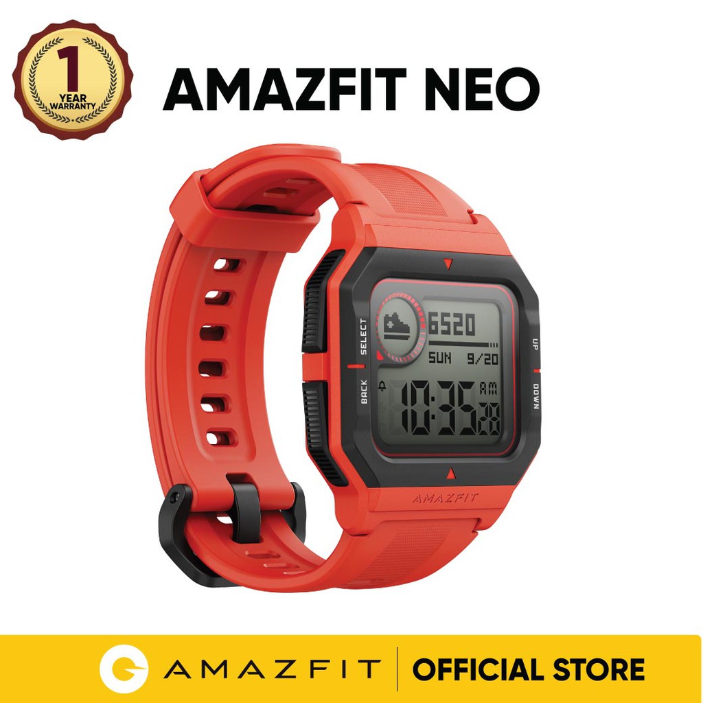 Amazfit Neo ใหม่ล่าสุด วัดการเต้นหัวใจ นาฬิกาออกกำลังกาย นาฬิกาอัจฉริยะ สมาร์ทวอทช์ คู่มือภาษาไทย ประกัน 1 ปี พร้อมส่ง