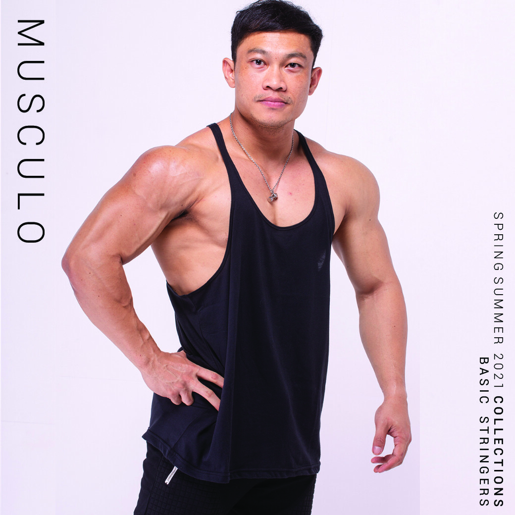 Musculo Basic stringers for body builder เสื้อกล้ามเพาะกายทรงสายเดี่ยว