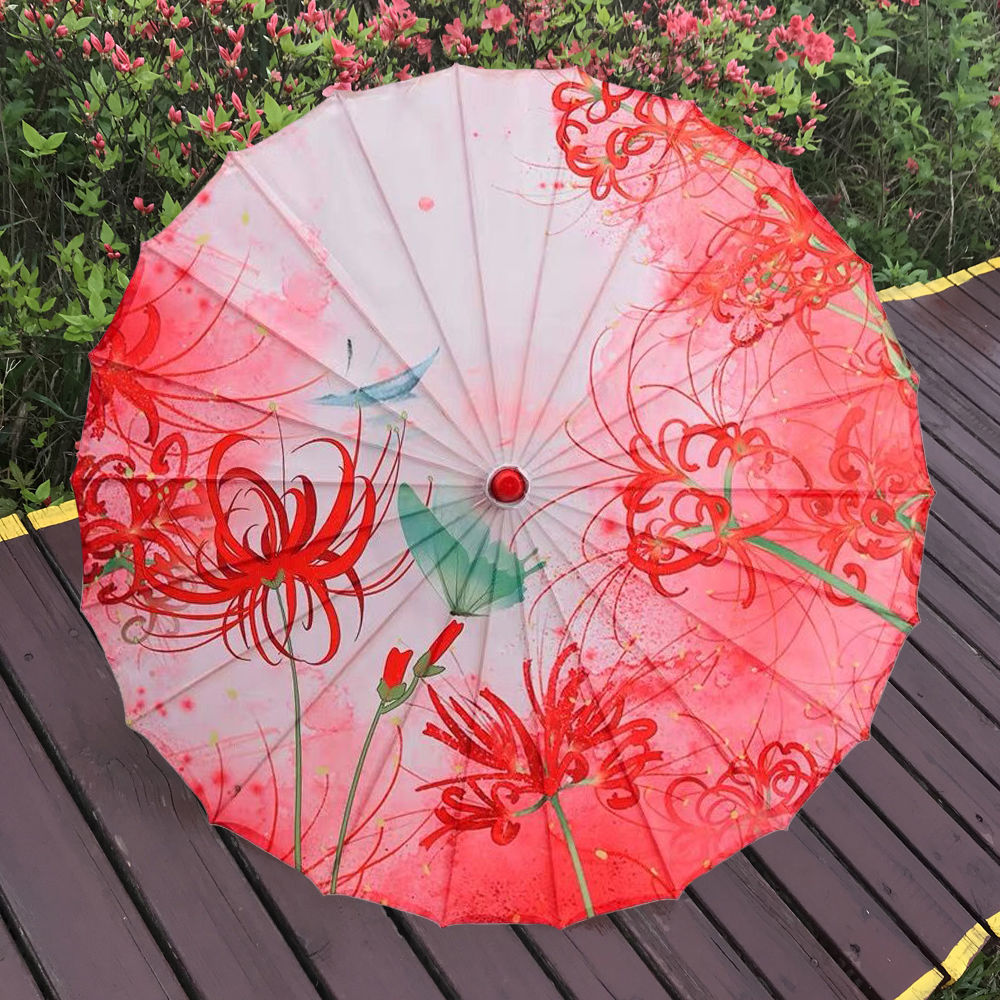 เด็กน้ำมันกระดาษร่มชายและหญิงโบราณร่มคลาสสิก Hanfu ร่มซูเปอร์นางฟ้าเจ้าหญิงภาพร่มเต้นรำอุปกรณ์ประกอบฉากร่ม