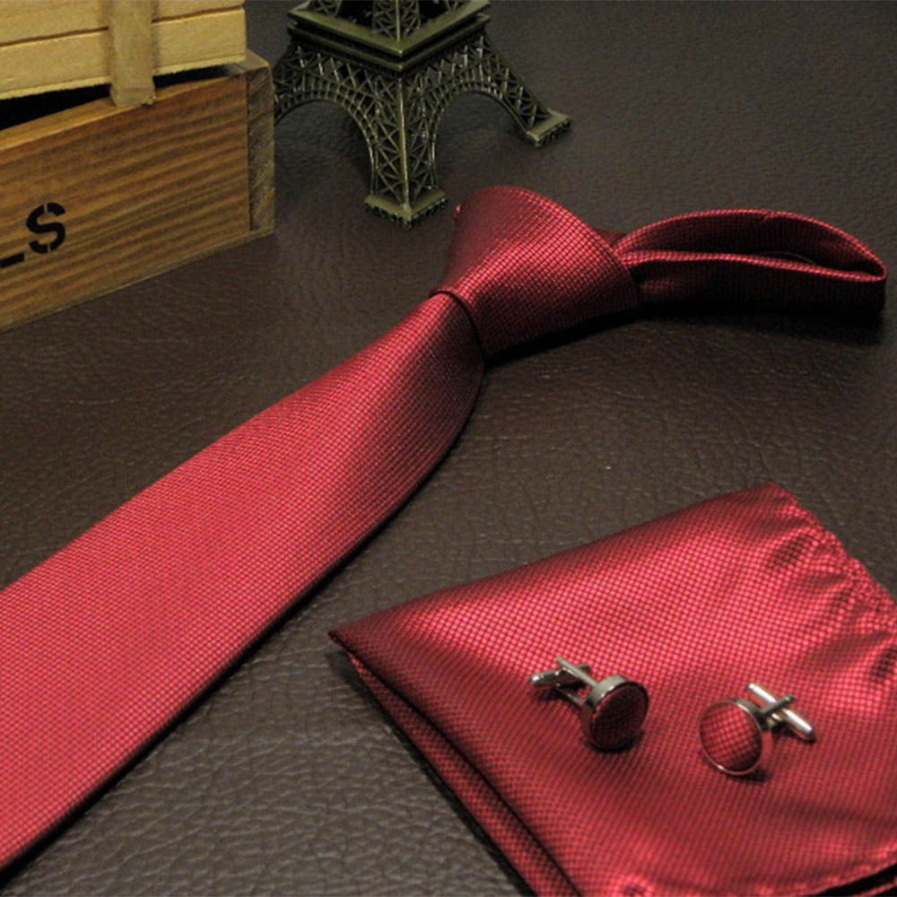 M94WQSO แฟชั่น Gentle Solid Series Party สี่เหลี่ยมจตุรัสคลาสสิกกระเป๋ากระดุมข้อมือผ้าเช็ดหน้า Tie
