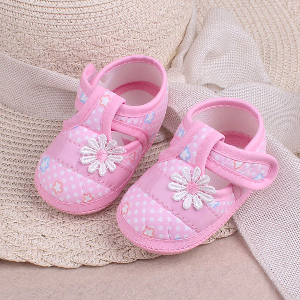 T1UZOLD หวานแฟชั่นเด็กทารกหญิงเด็กวัยหัดเดินพื้นนิ่มสำหรับทารกดอกไม้ Prewalker รองเท้าเด็กทารก
