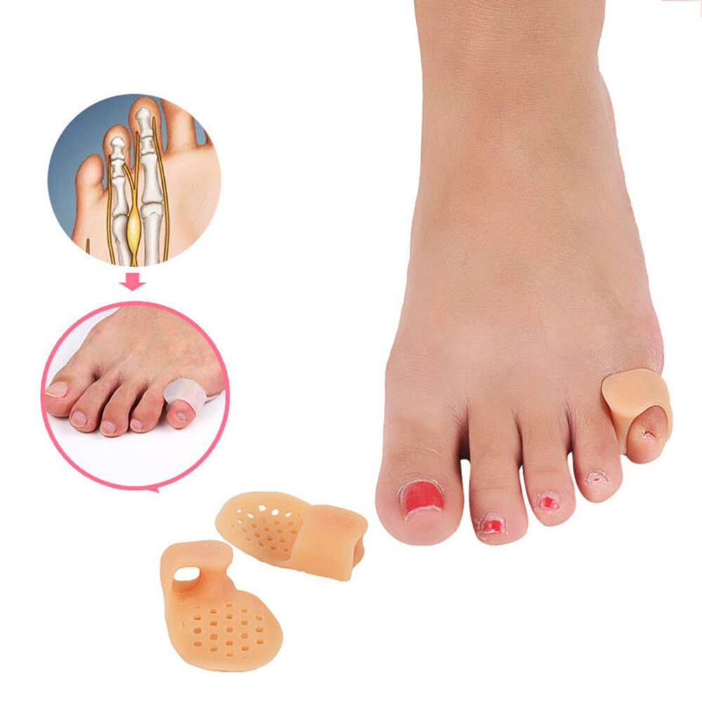 ALYSSA Reusable ที่ป้องกันนิ้วเท้าซิลิโคนปรับที่ถูกต้อง Toe ปลอกหุ้มนิ้วเท้าดูแลเท้าที่คั่นนิ้วเท้า Valgus