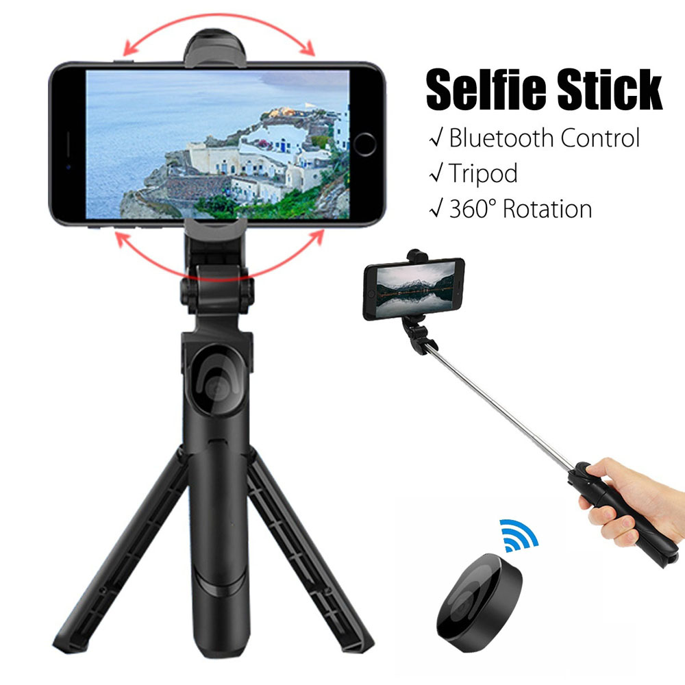 DHCRP มือถือกล้องส่องทางไกลอเนกประสงค์สำหรับโทรศัพท์บลูทูธปรับขาตตั้งเดสก์ท็อป Selfie Stick Monopod ขาตั้งวางโทรศัพท์