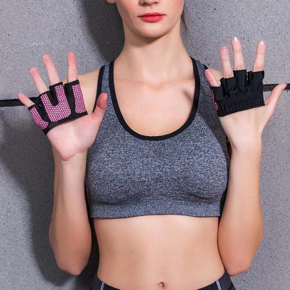 QINNAIA ผู้หญิง1คู่โรงยิมเพาะกายออกกำลังกายการออกกำลังกายโยคะถุงมือถุงมือยกน้ำหนักถุงมือฟิตเนสมือนวมต่อยมวย