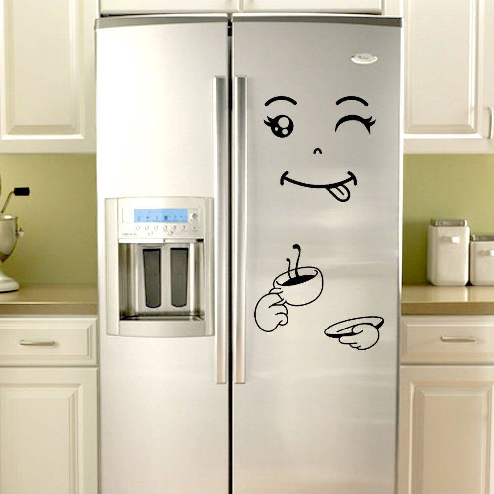 3D Self Adhesive Dishwasher Refrigerator Wrap Freezer Sticker Kid's Art  Fridge Door Cover Wallpaper - Pakistan Best Online Home Shopping Store