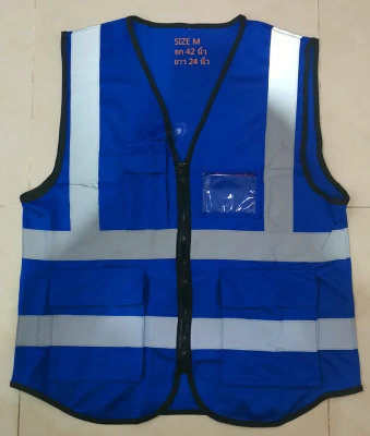 Reflective Vest、ความปลอดภัยเสื้อกั๊กสะท้อนแสงสูงสะท้อนแสงเพื่อความปลอดภัยเสื้อกั๊กมีซิป (9)