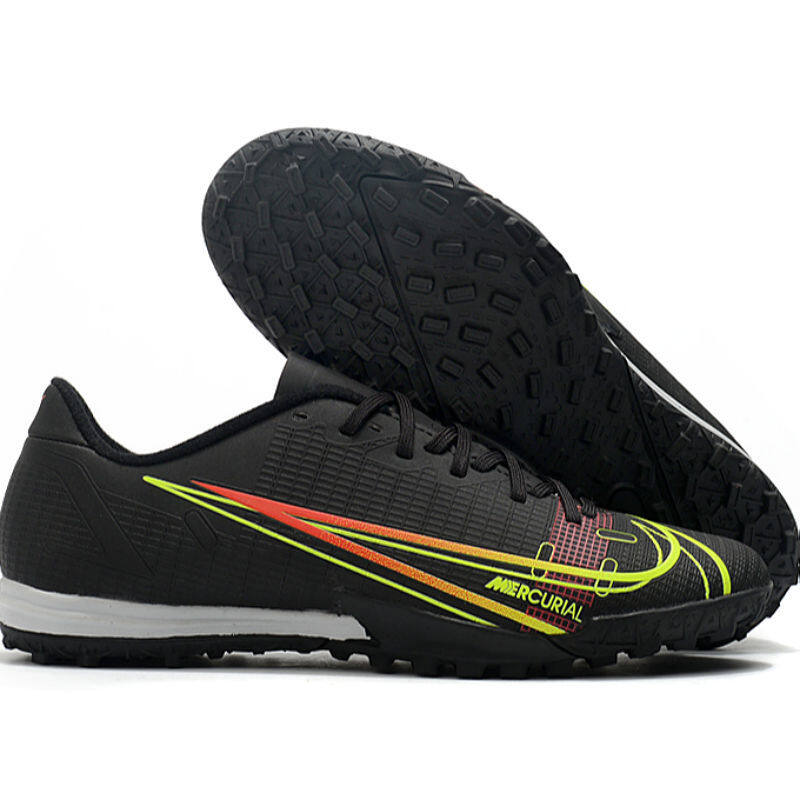 Nikeฆาตกร14เนย์มาร์FGสูงต่ำบนCRoma 巴佩สำหรับผู้ชายและผู้หญิงAGรองเท้าฝึกซ้อมฟุตบอลลูกพลัมขนาดเล็ก