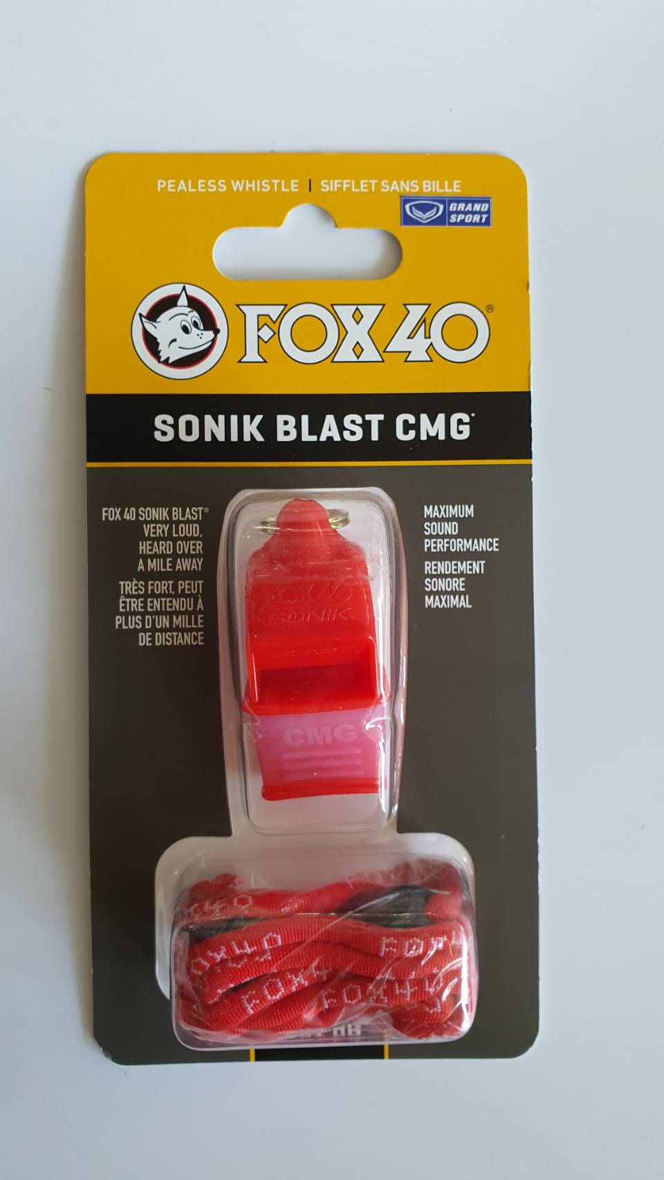 331922 นกหวีด Fox รุ่น SONIK BLAST CMG ของแท้ 100% ลิขสิทธิ์แท้แกรนด์สปอร์ต