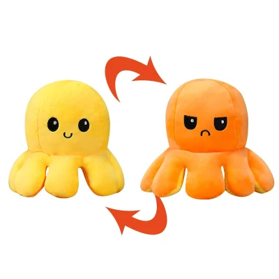 [Average]Reversible Flip octopus ของขวัญเด็ก พลิกกลับด้านปลาหมึก พลิกกลับด้านปลาหมึก ตุ๊กตาสัตว์น่ารัก Children Gifts Doll (1)